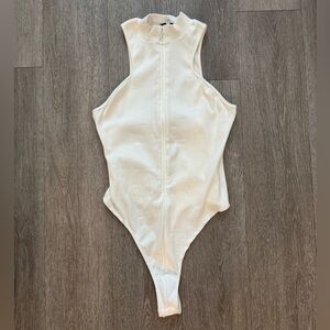 Fashion Nova White Bodysuit